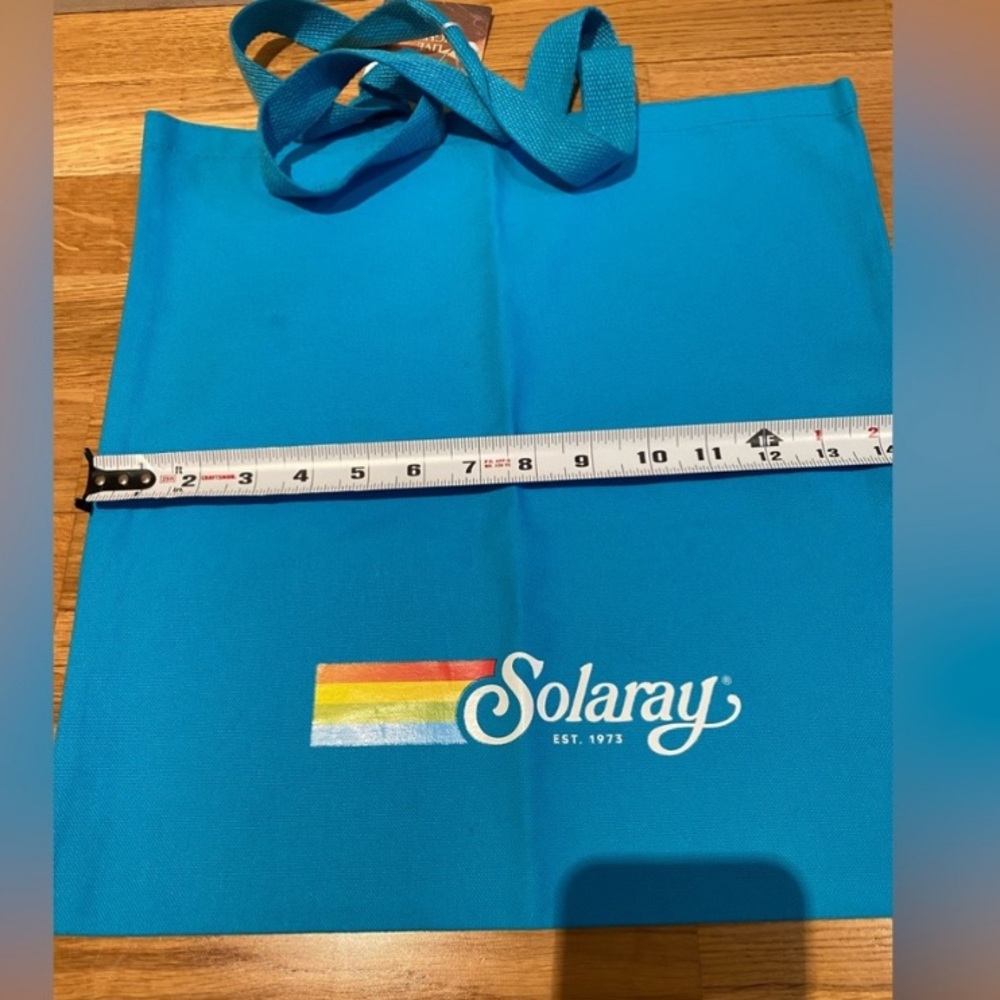 NWT Solaray Blue Canvas Tote-bag